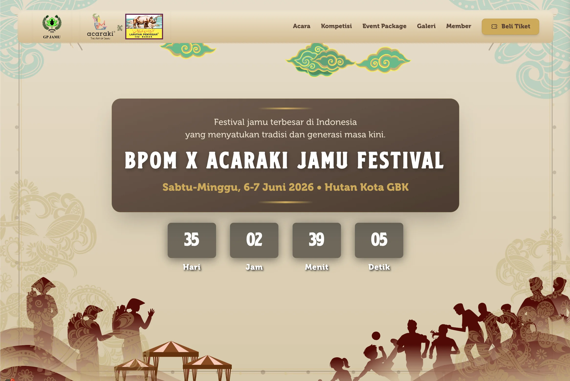 Festival Jamu Nusantara — Event & QR Check-in Platform